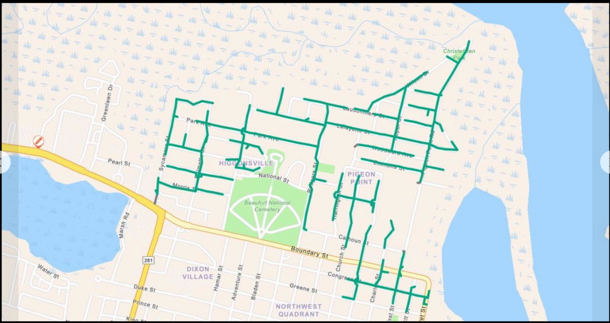 Dominion Energy is trimming trees in the Pigeon Point area. It will be conducting five-year maintenance along power lines throughout the city this summer and into the early fall.